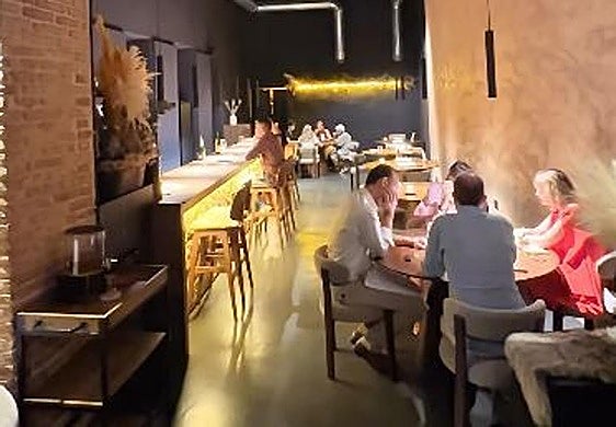 El interior del nuevo local del restaurante Frases