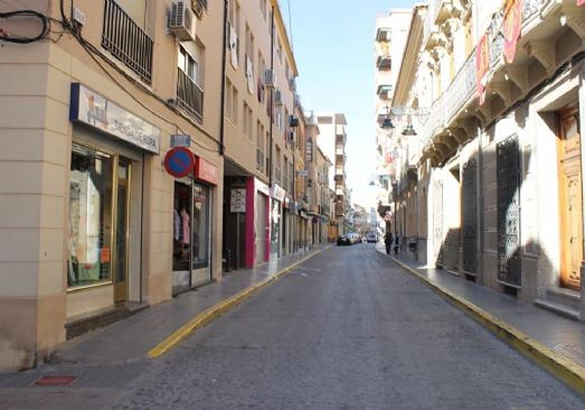 Imagen de archivo de la calle Cánovas de Jumilla.