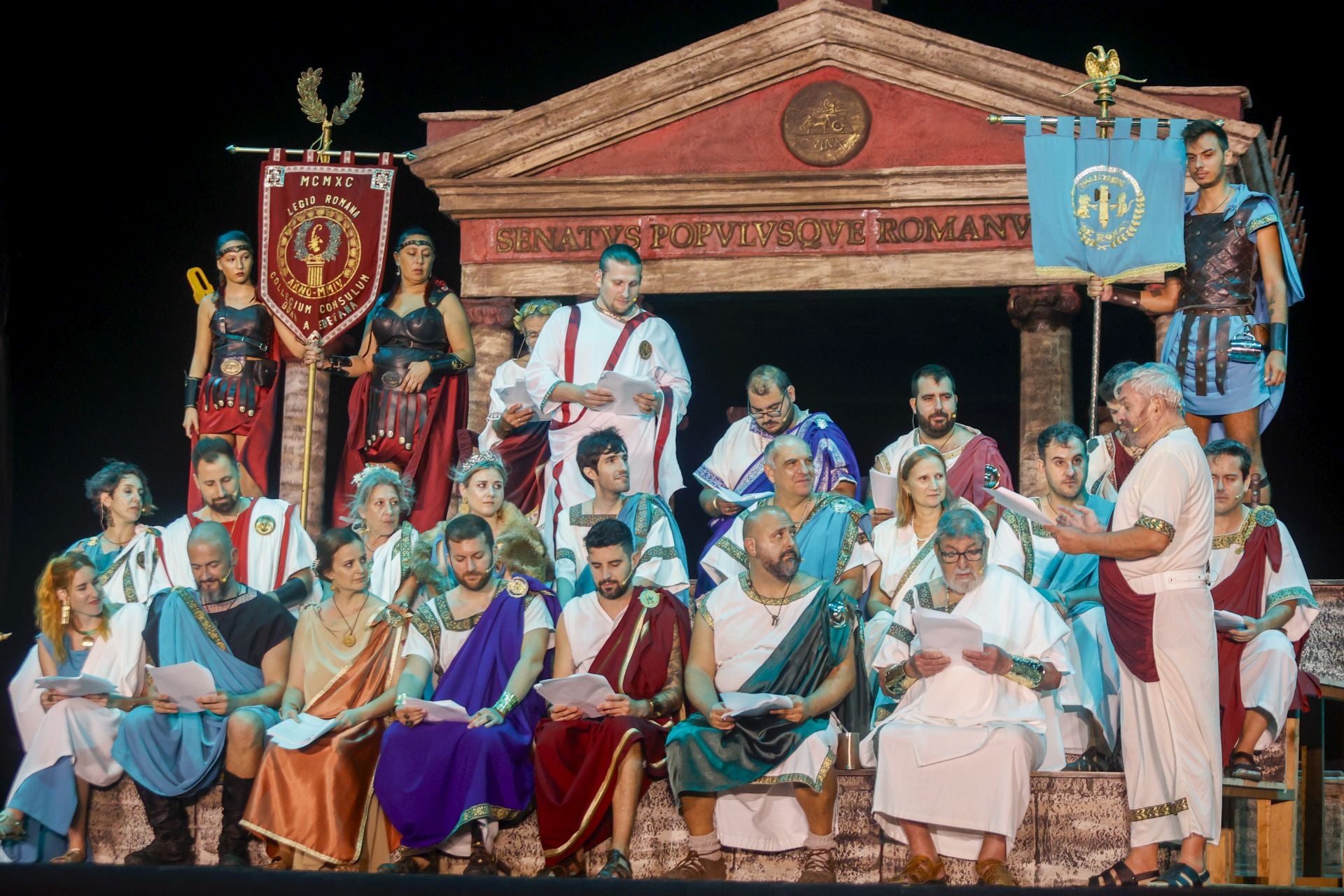 Sesión plenaria del Senado Romano en las Fiestas de Carthagineses y Romanos, en imágenes