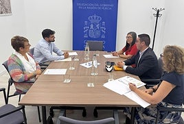 Reunión celebrada este martes en la Delegación del Gobierno.