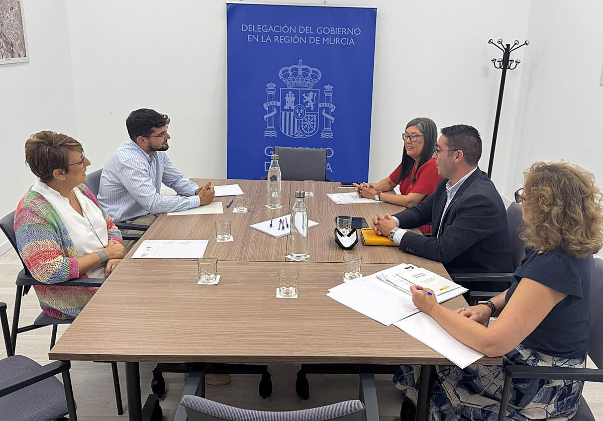 Reunión celebrada este martes en la Delegación del Gobierno.