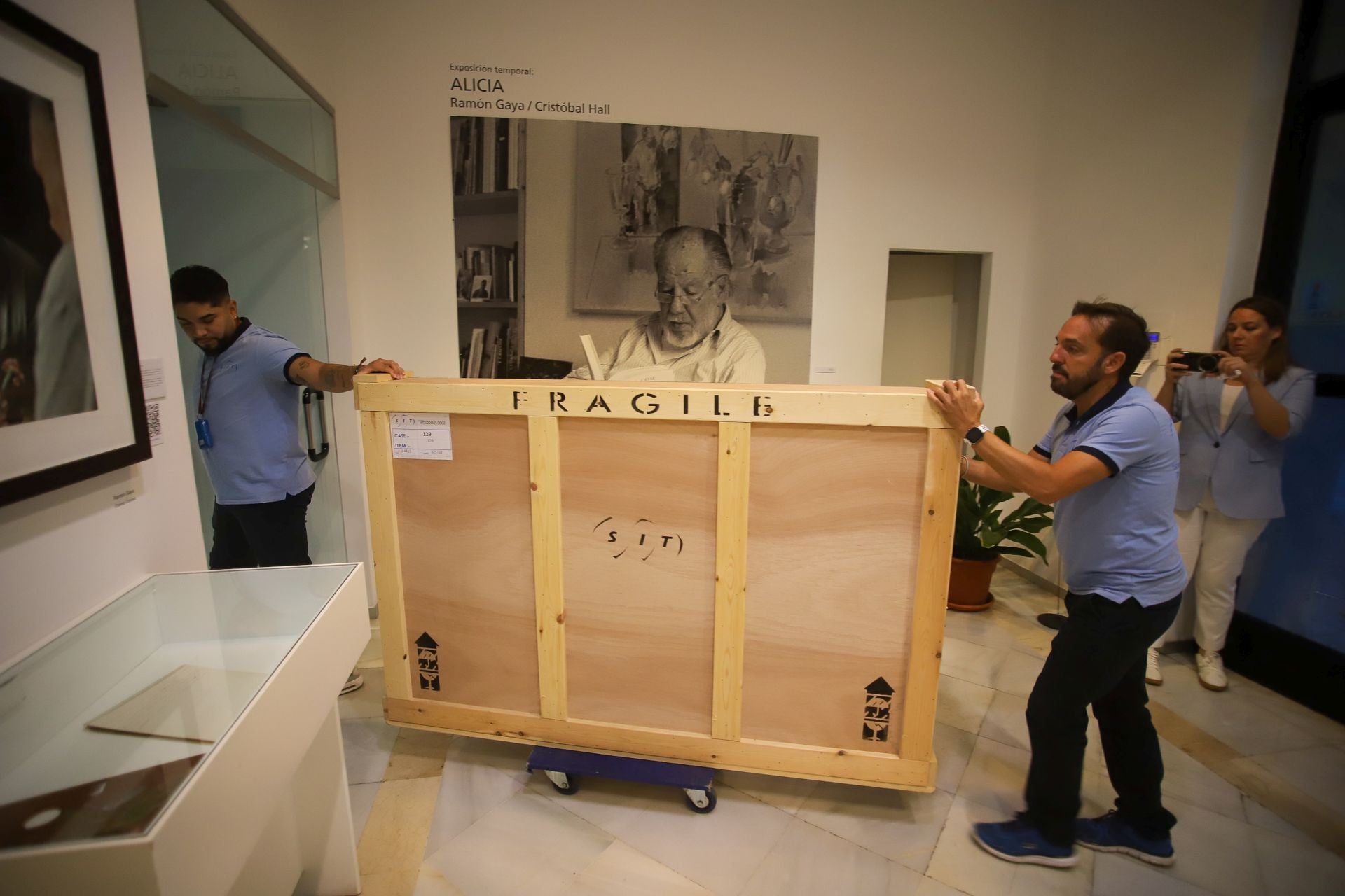 &#039;La maja vestida&#039; de Gaya, preparada para viajar a Bruselas, en imágenes