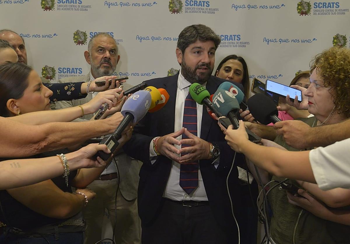 El presidente de la Región de Murcia, Fernando López Miras.