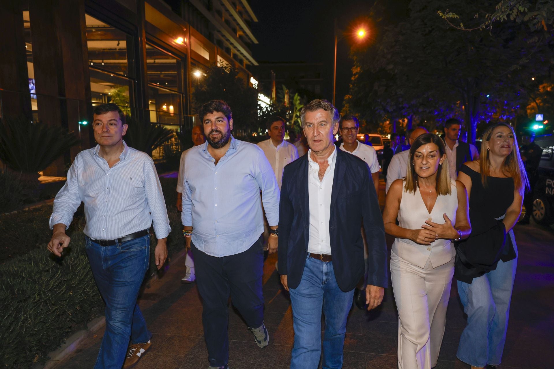 En imágenes, llegada de los presidentes autonómicos del PP a la cumbre de Murcia