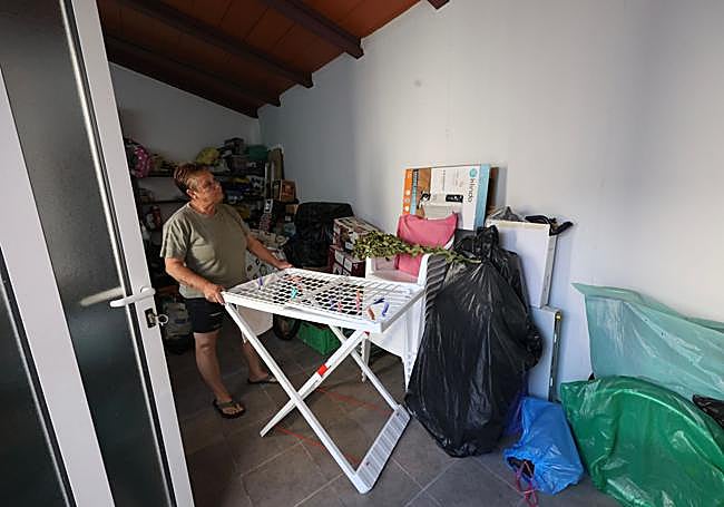 Una de las vecinas de la zona.