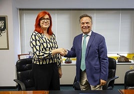 Amelia Corominas y Antonio Pitera, este martes.