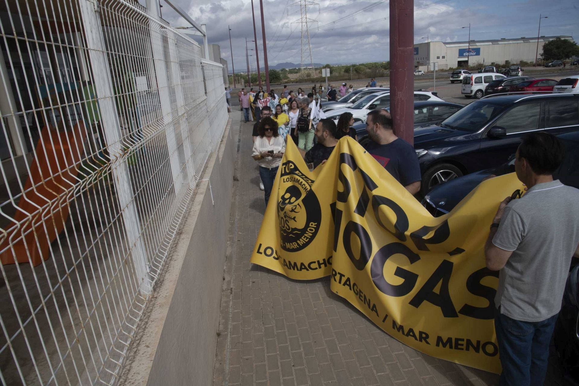 Las imágenes de la protesta de los vecinos de Los Camachos contra la planta de biogás