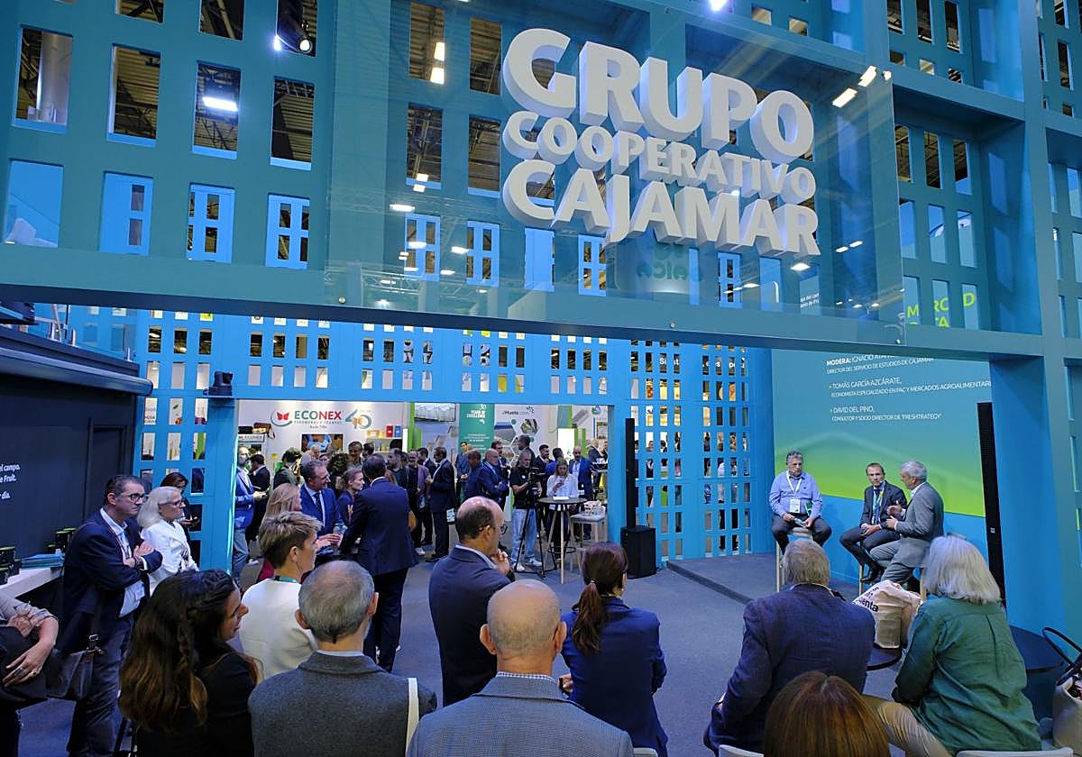 El estand del Grupo Cajamar en la feria.