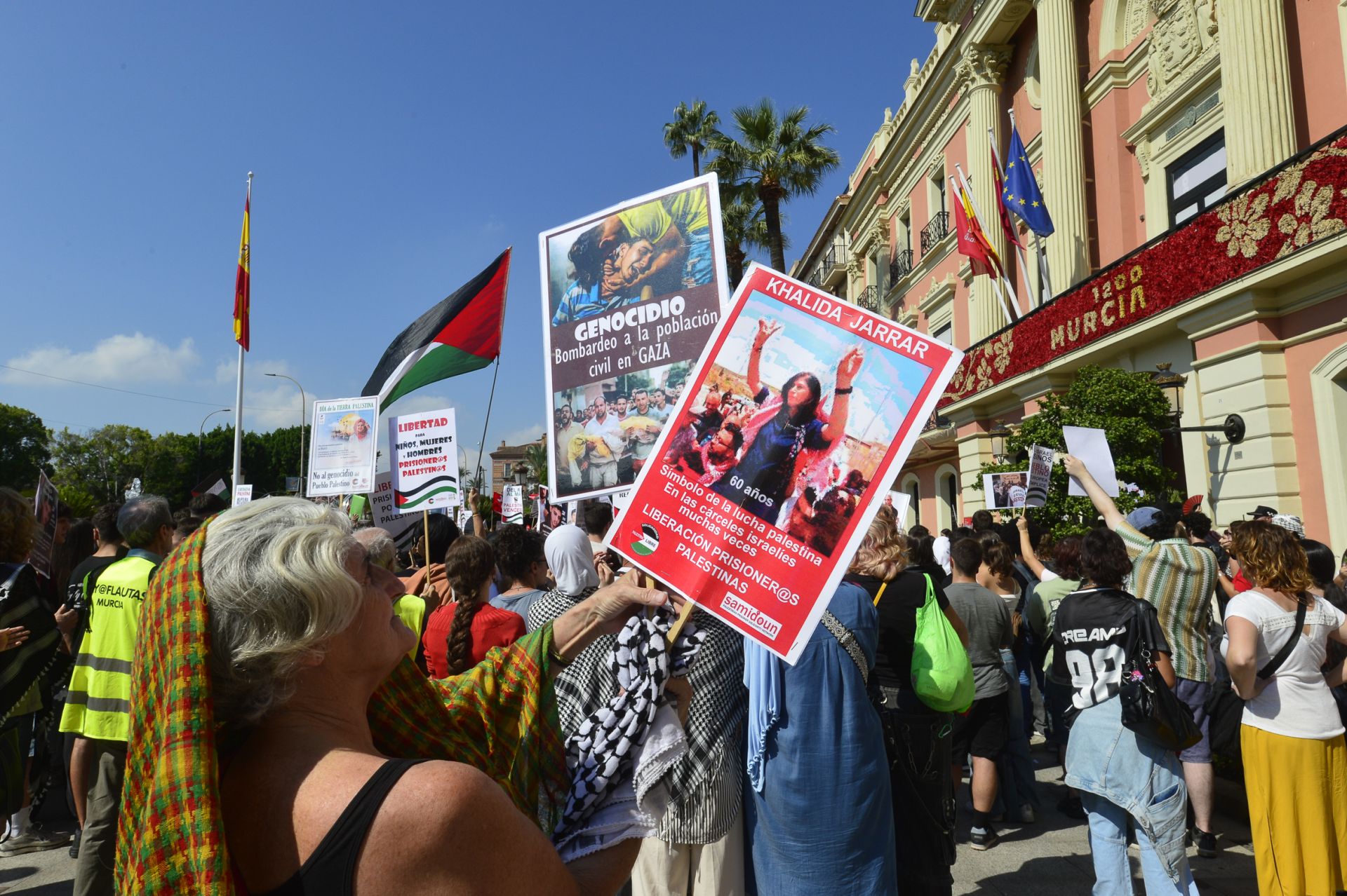 En imágenes, la protesta estudiantil contra el genocidio en Palestina a manos de Israel