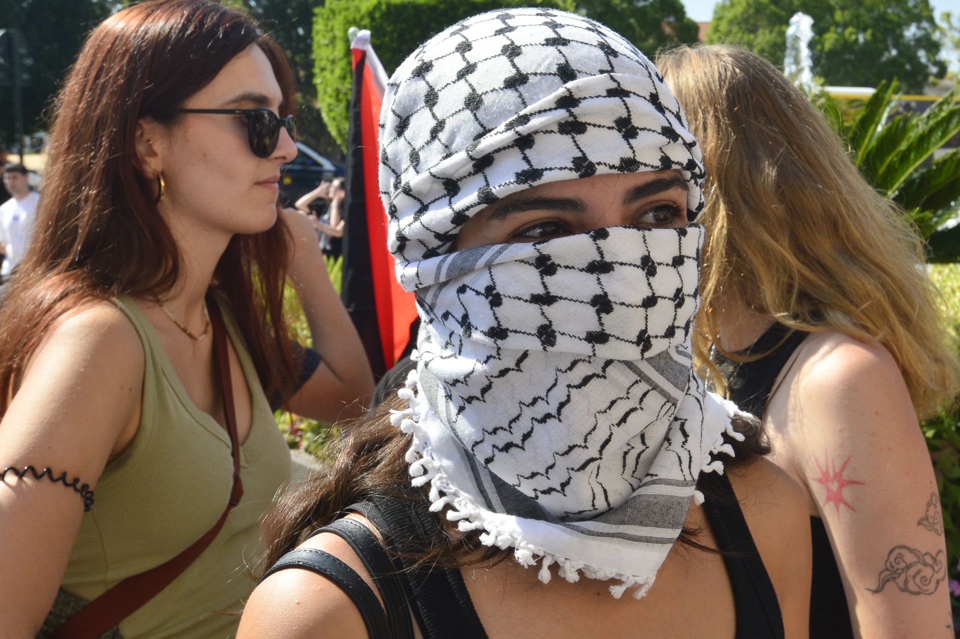 En imágenes, la protesta estudiantil contra el genocidio en Palestina a manos de Israel