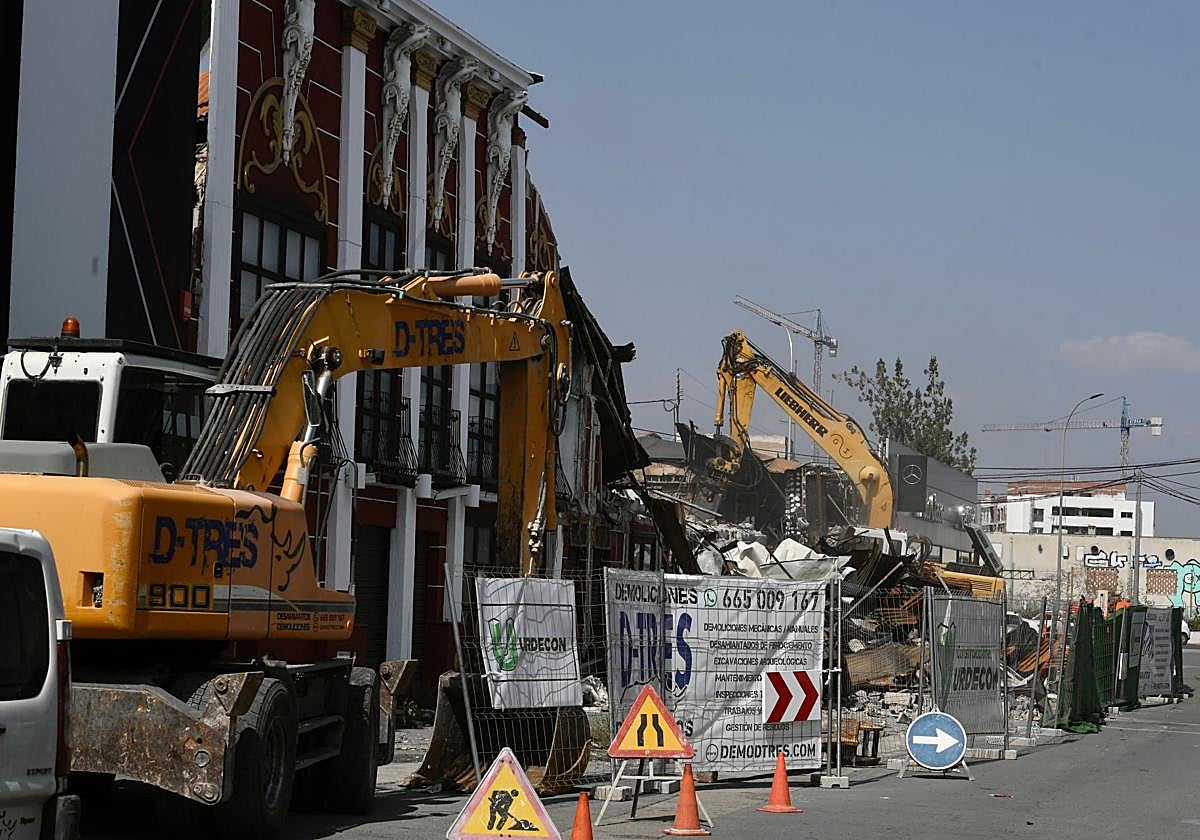 Derribo de las discotecas de la tragedia, en una imagen de archivo.