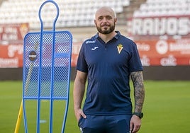 Víctor Salas, en la tarde de ayer en el Enrique Roca.