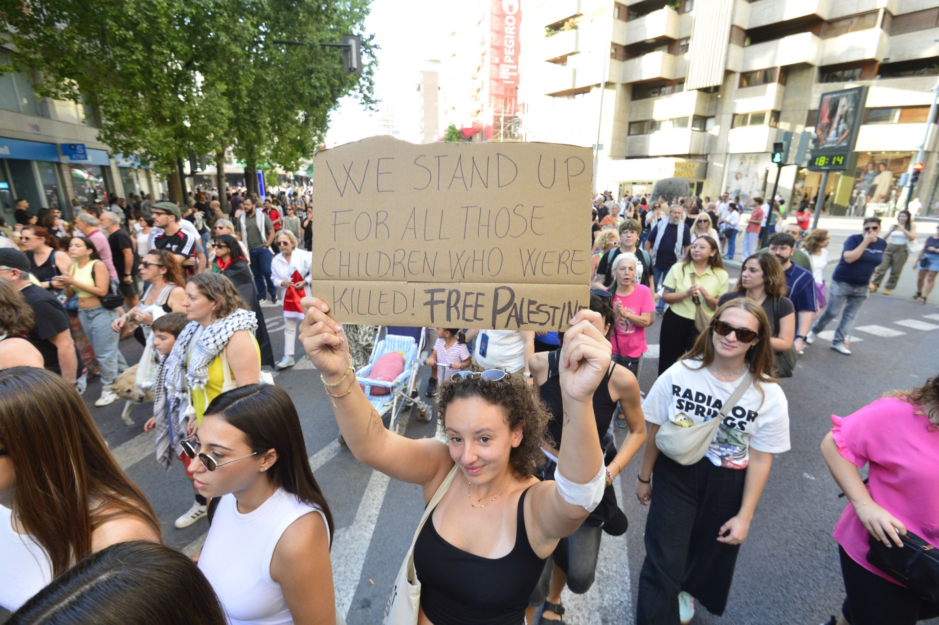 La masiva manifestación por Gaza en Murcia, en imágenes