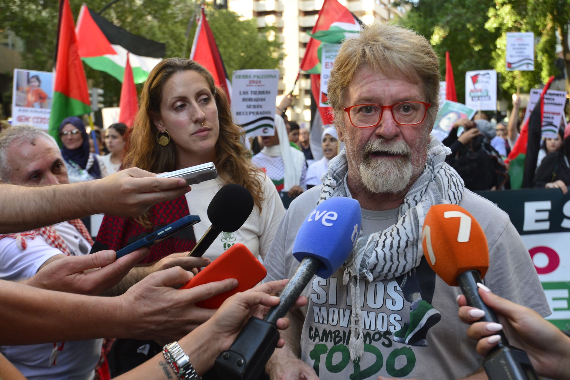 La masiva manifestación por Gaza en Murcia, en imágenes
