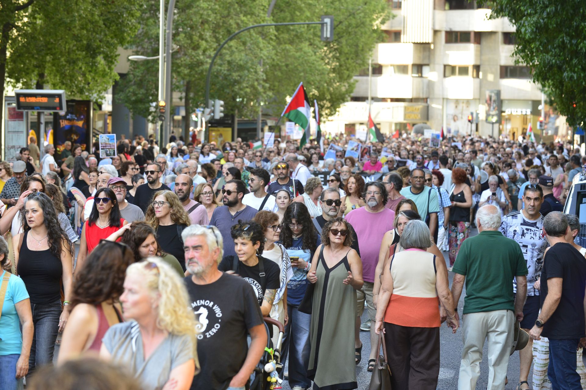 La masiva manifestación por Gaza en Murcia, en imágenes