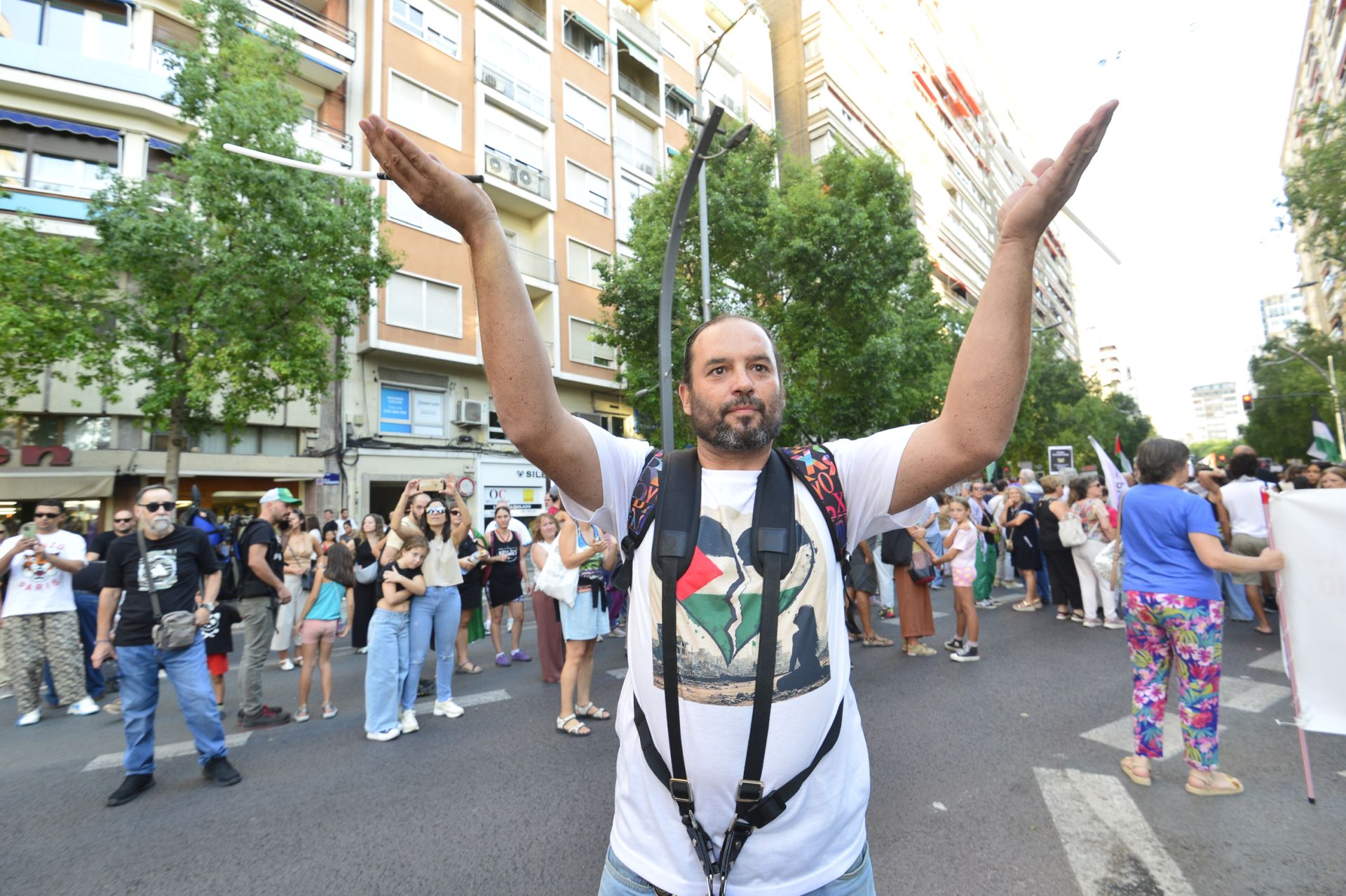 La masiva manifestación por Gaza en Murcia, en imágenes