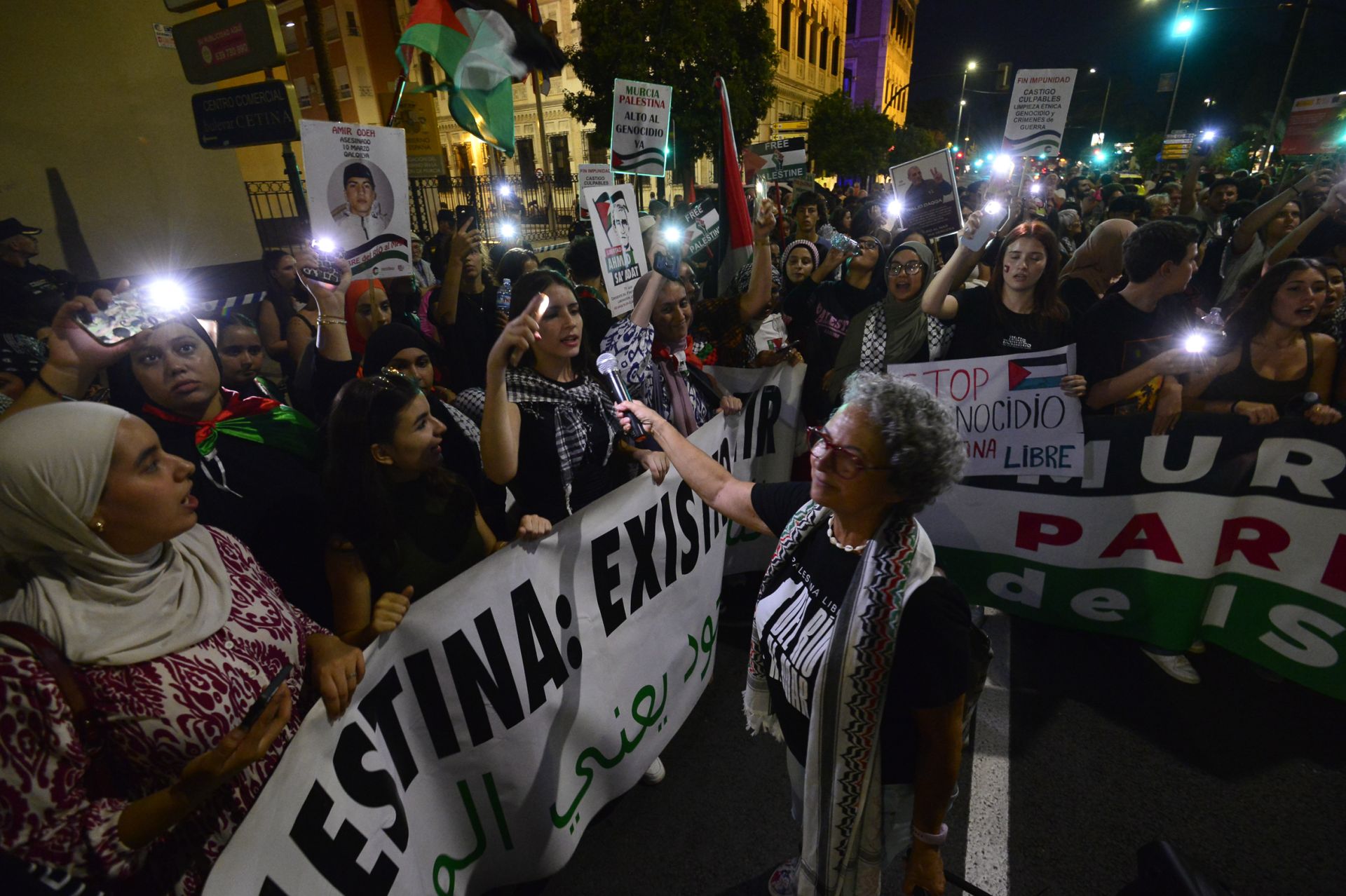 La masiva manifestación por Gaza en Murcia, en imágenes