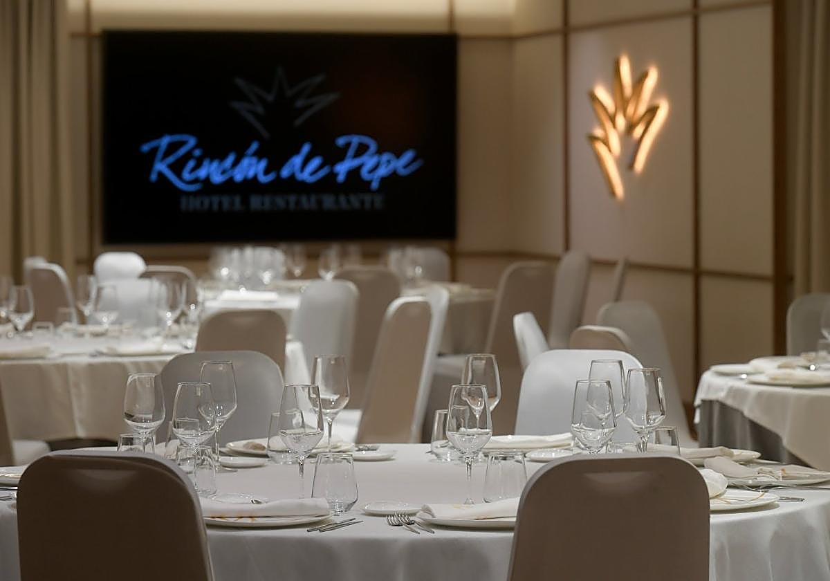 Uno de los salones de restaurante Rincón de Pepe.