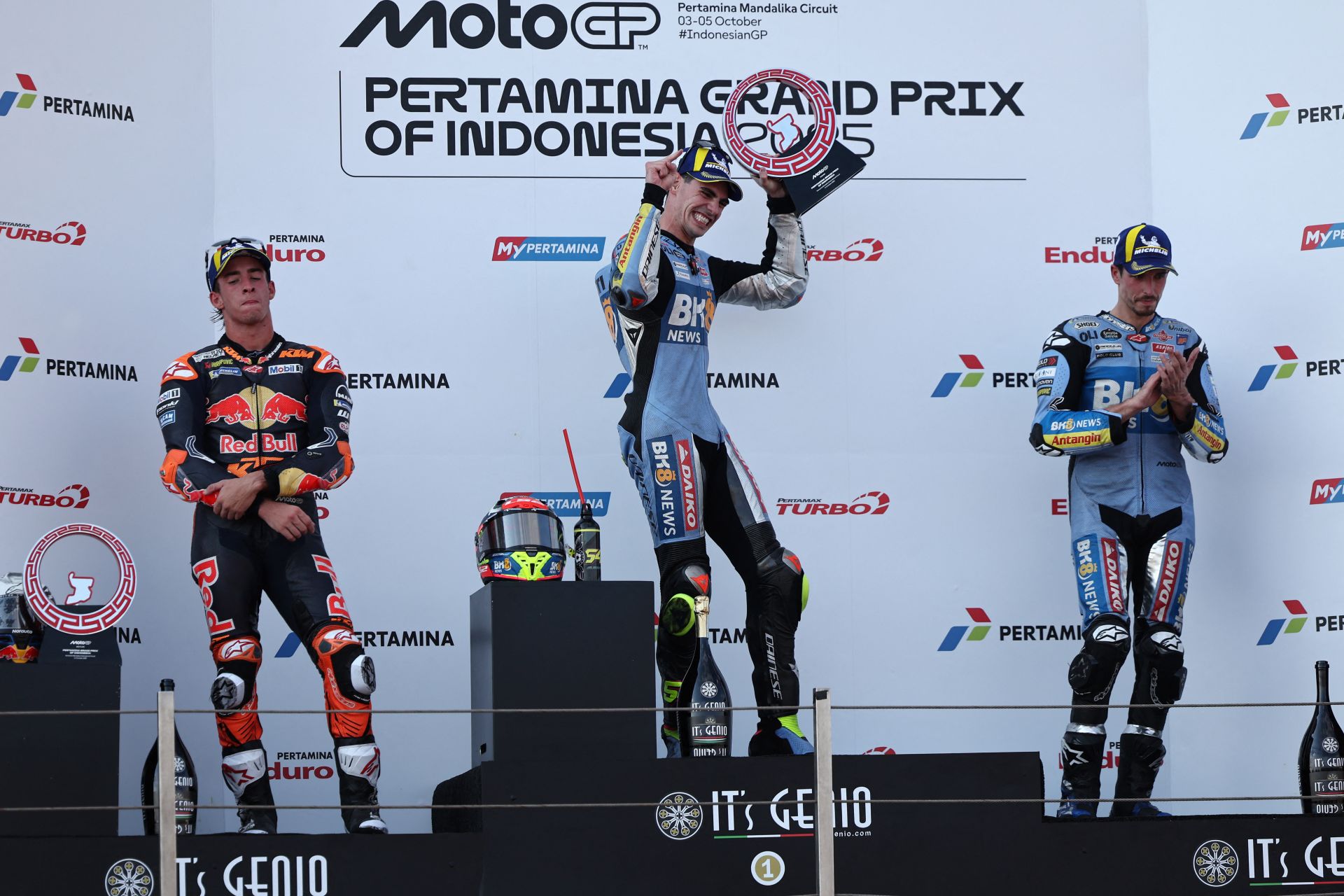 En imágenes, el histórico triunfo del murciano Fermín Aldeguer en Indonesia