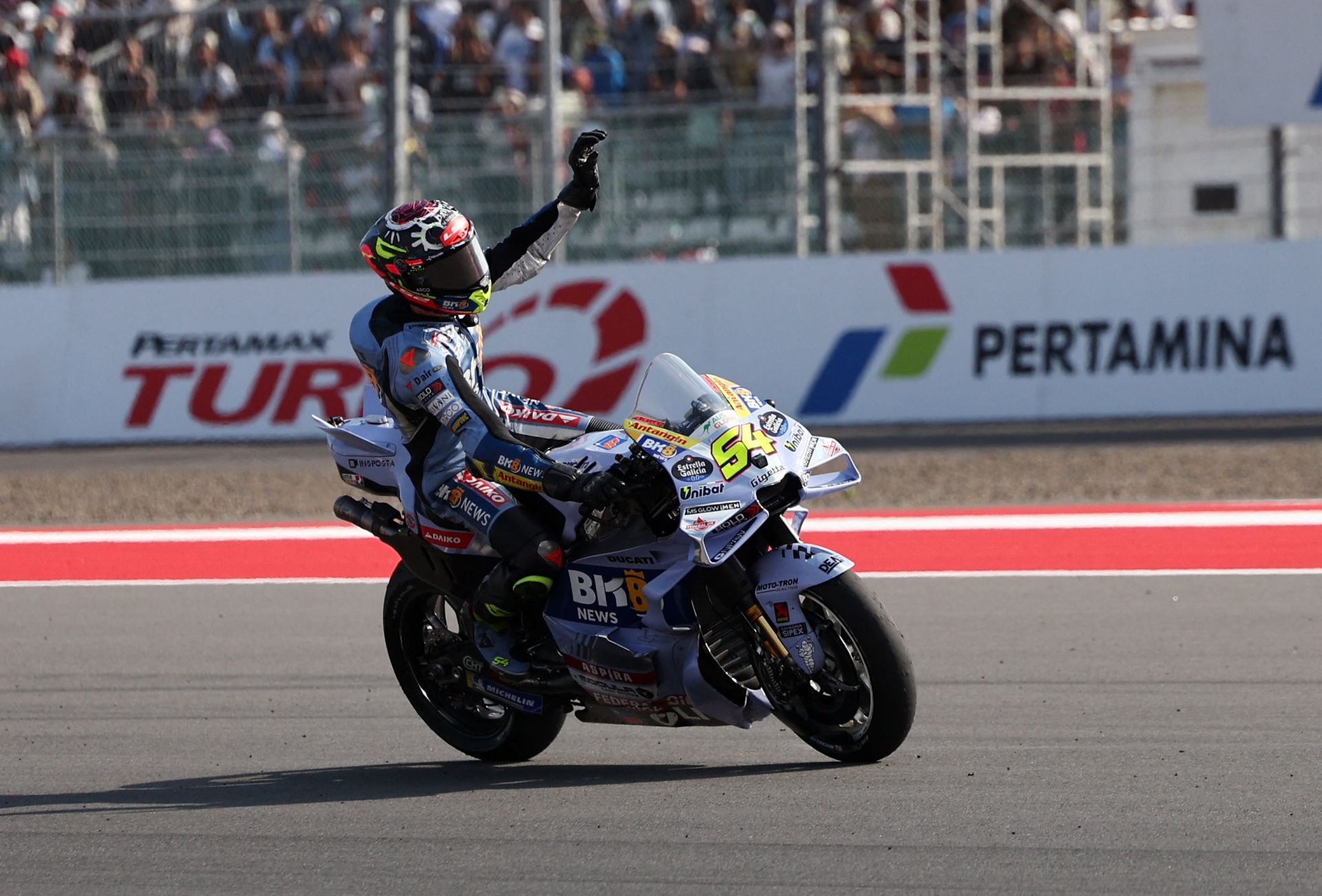 En imágenes, el histórico triunfo del murciano Fermín Aldeguer en Indonesia