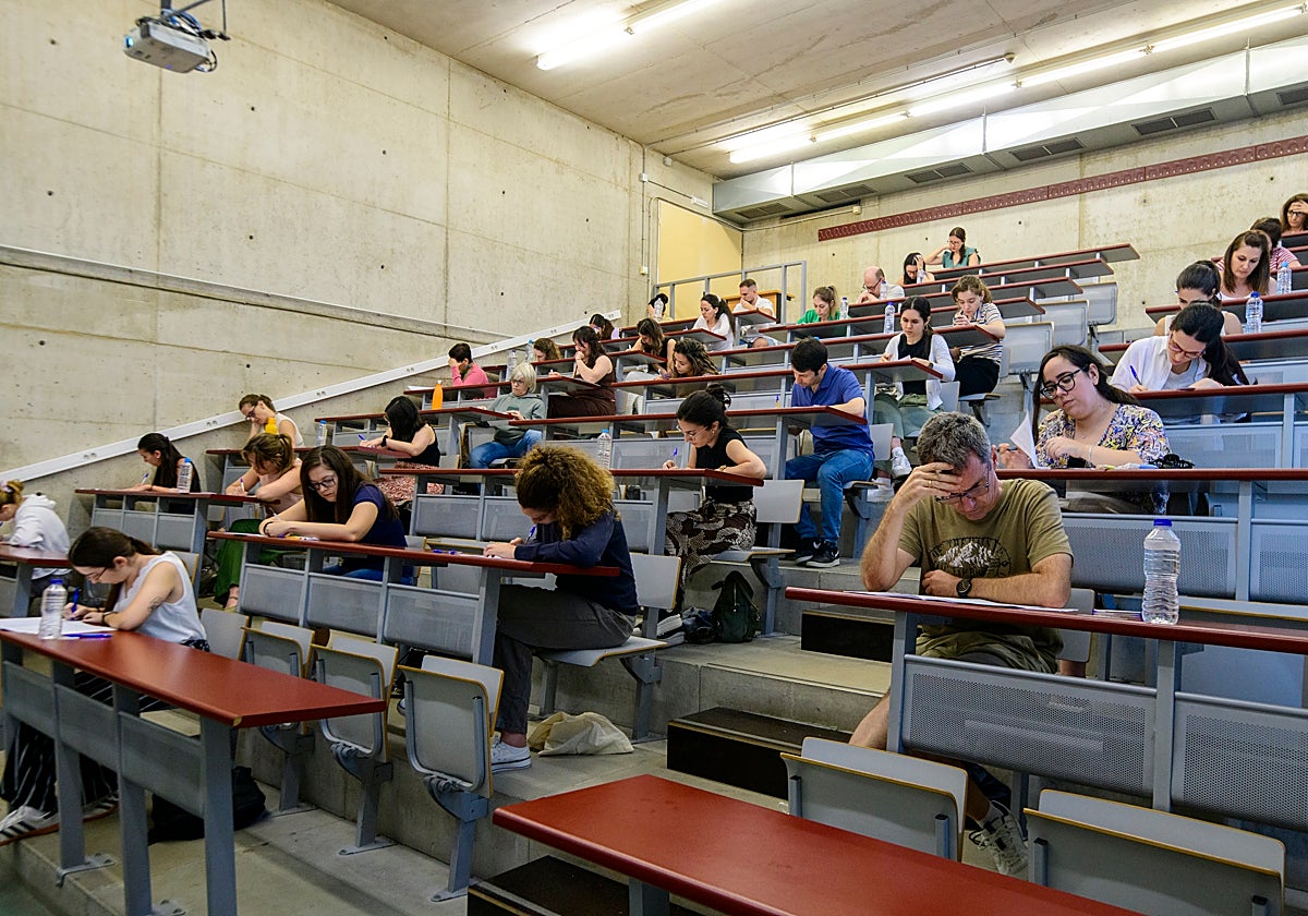 Opositores en el último proceso selectivo de Secundaria.