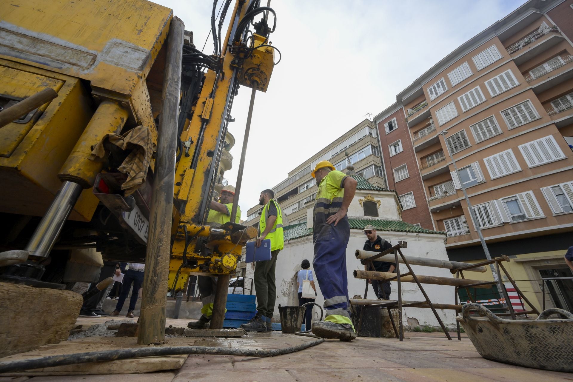 En imágenes, empiezan las obras de recuperación de la Ermita del Salitre de Murcia