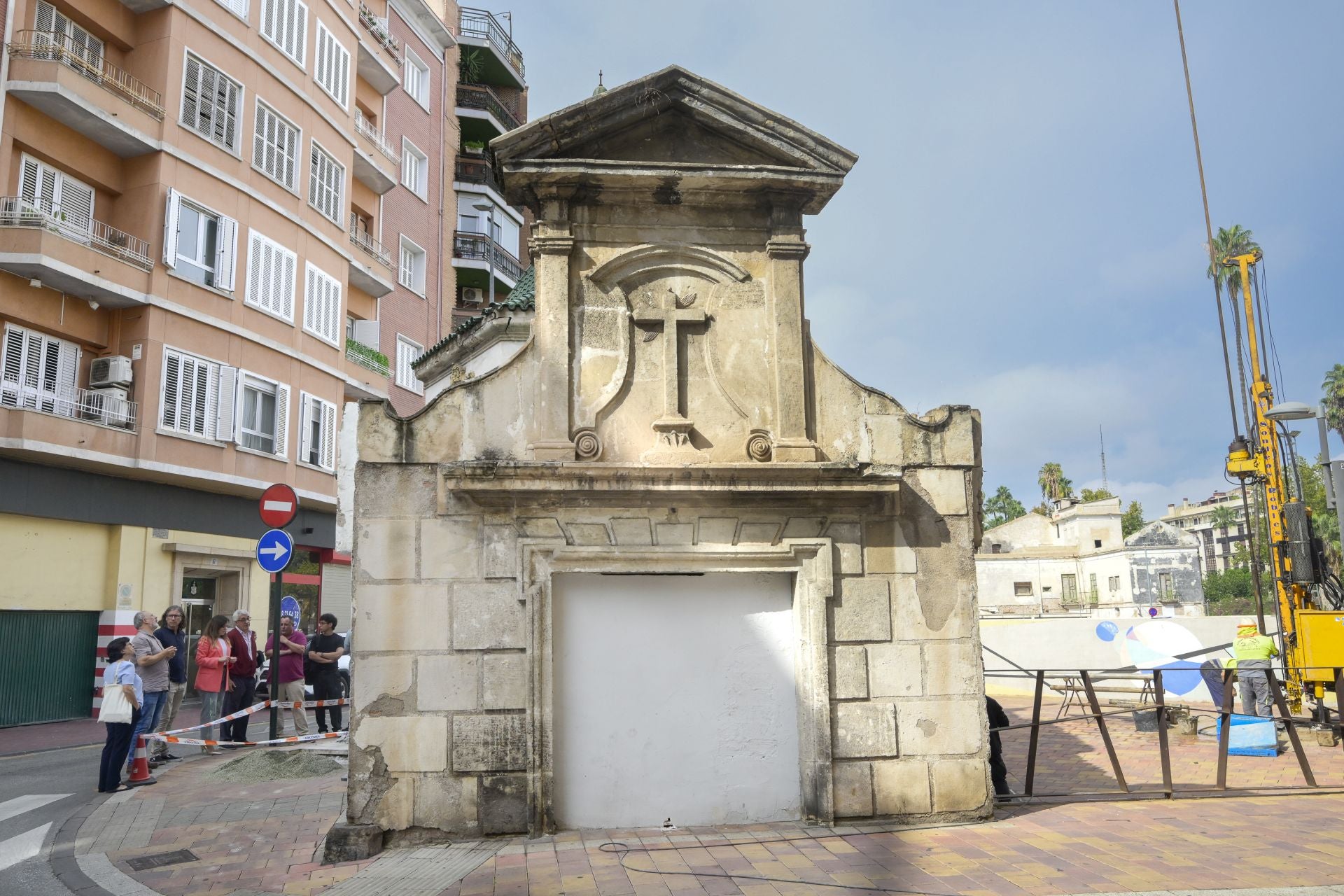 En imágenes, empiezan las obras de recuperación de la Ermita del Salitre de Murcia