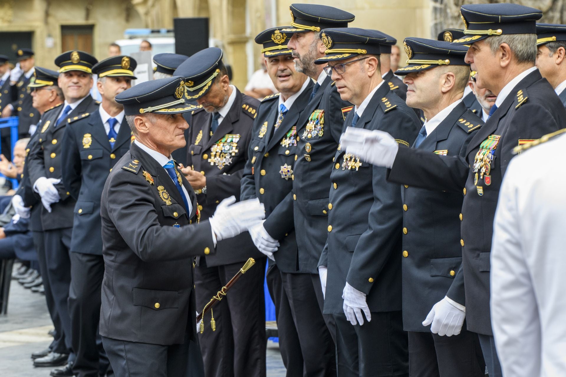 El acto por el Día de la Policía en Murcia, en imágenes
