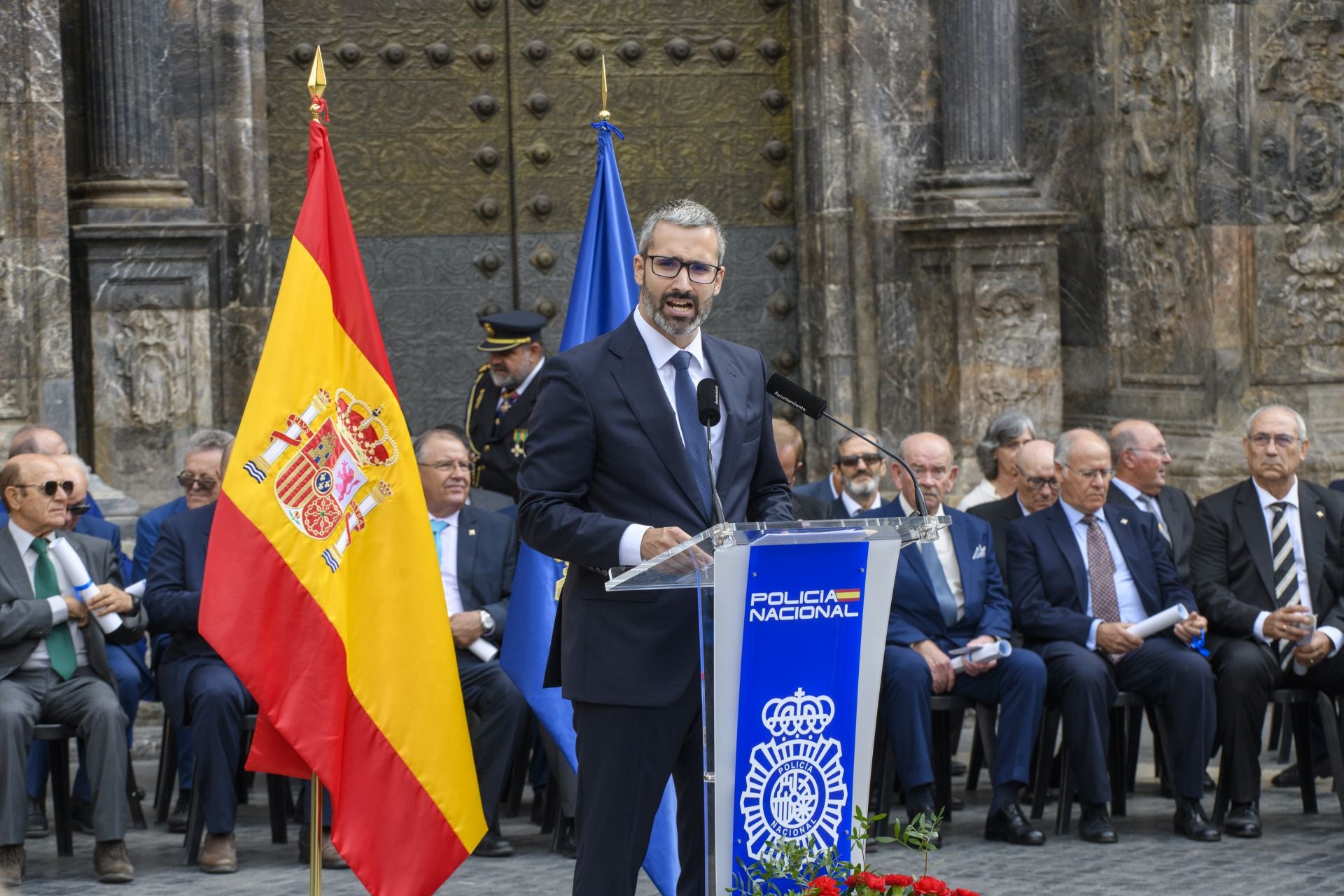 El acto por el Día de la Policía en Murcia, en imágenes
