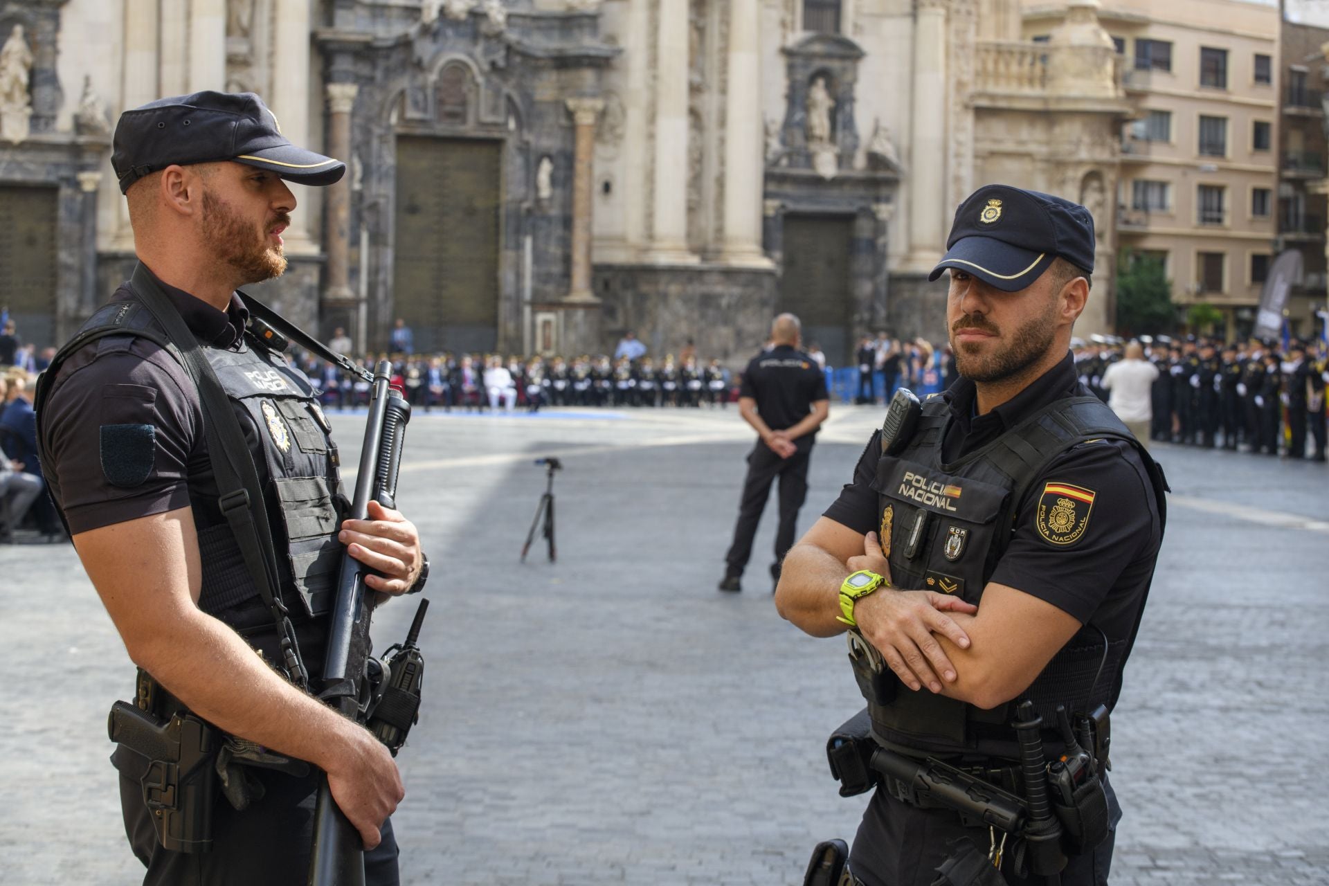 El acto por el Día de la Policía en Murcia, en imágenes