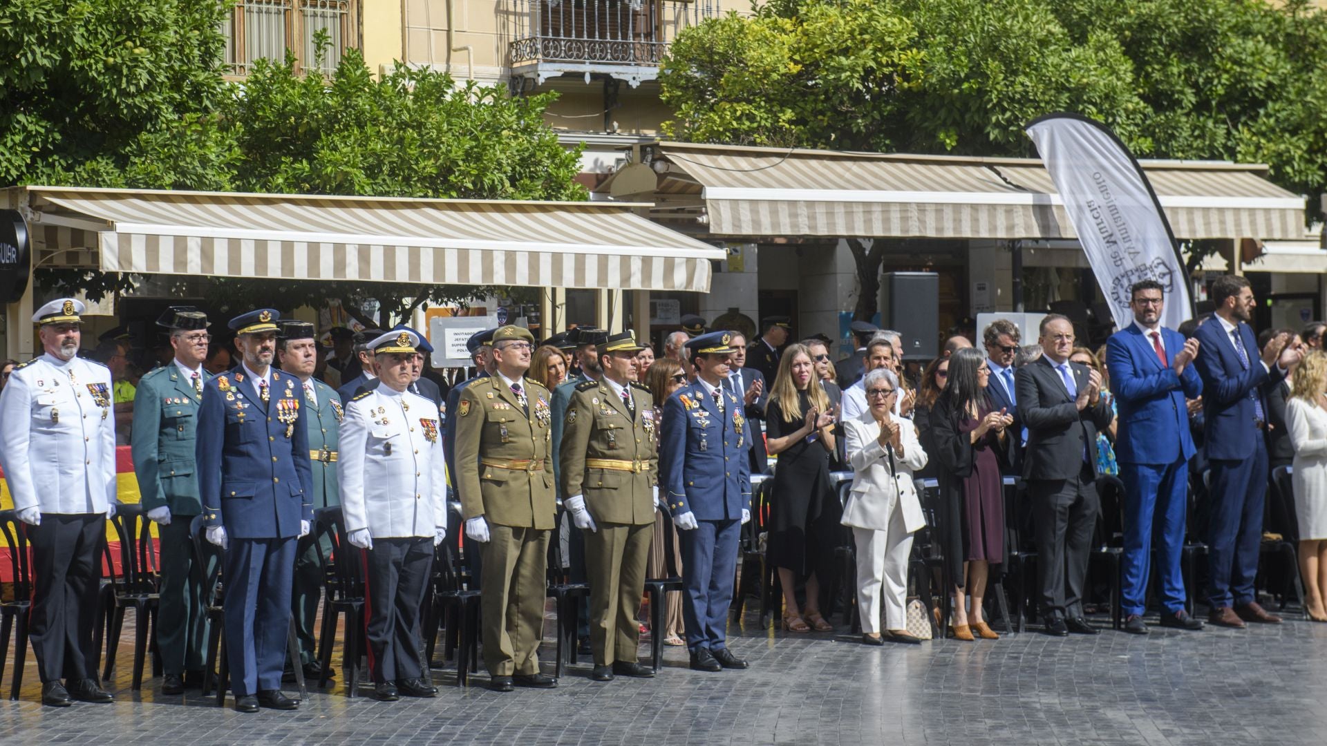 El acto por el Día de la Policía en Murcia, en imágenes