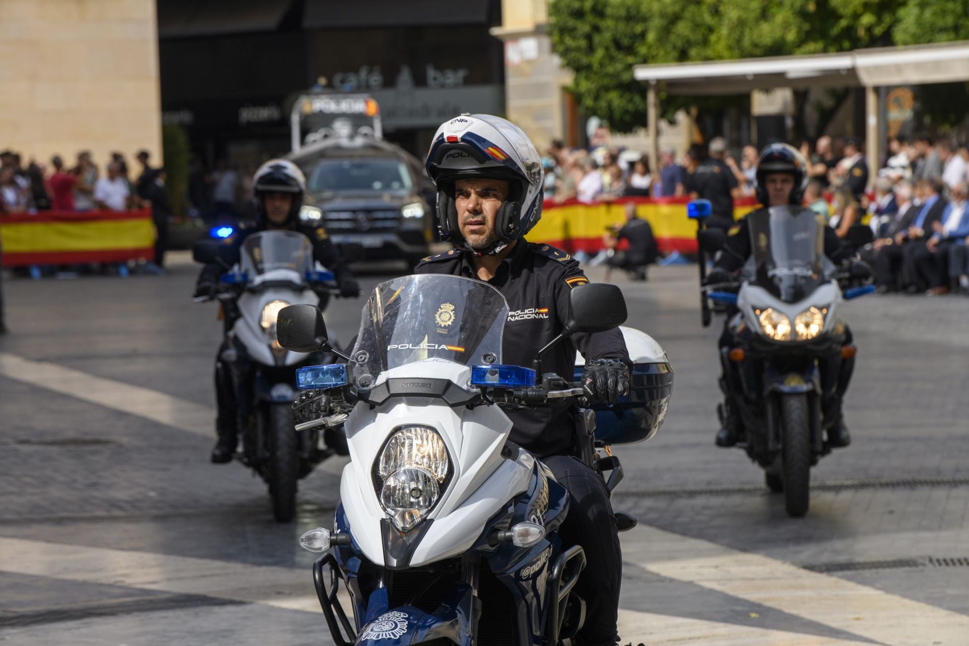 El acto por el Día de la Policía en Murcia, en imágenes