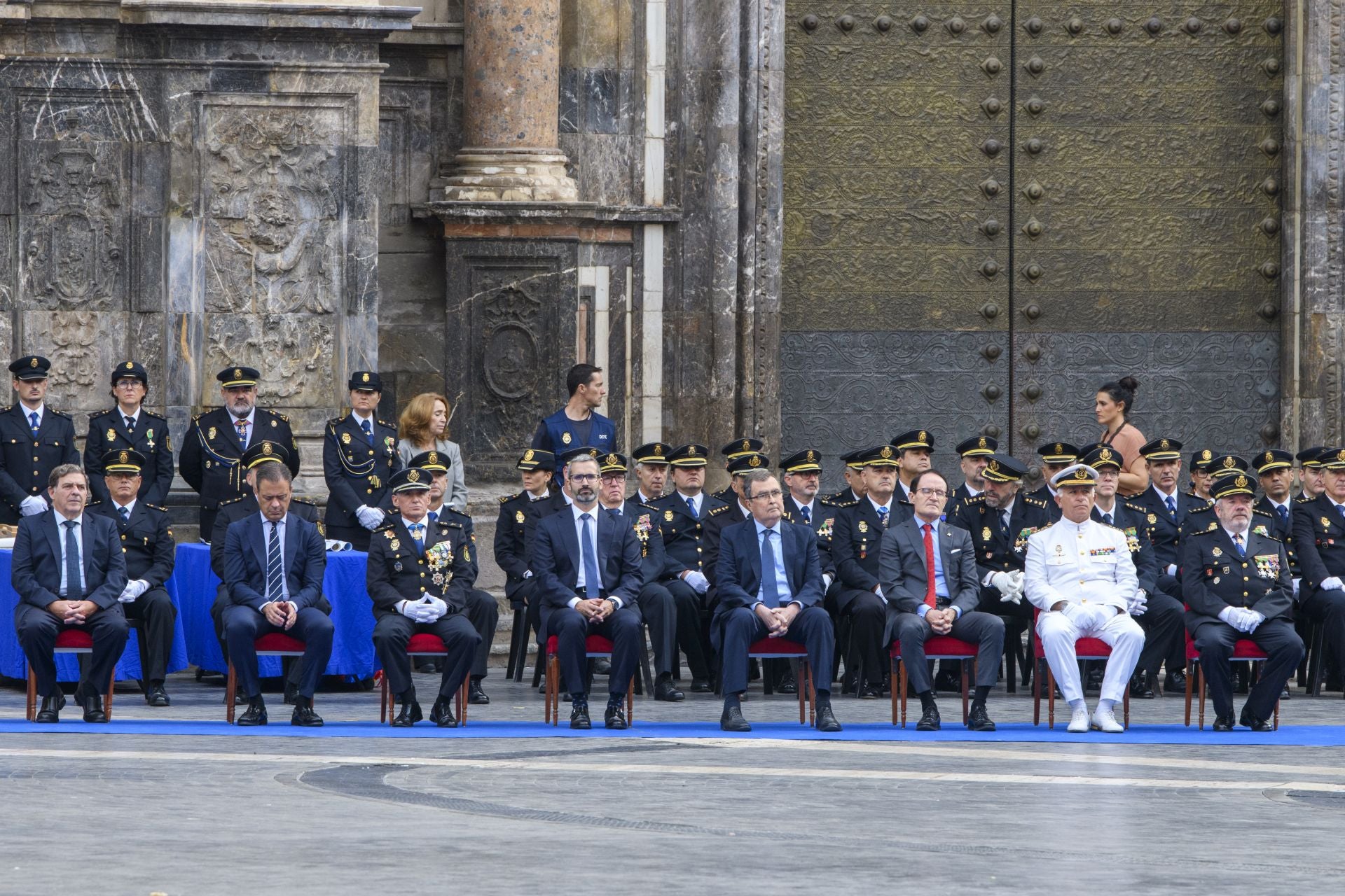 El acto por el Día de la Policía en Murcia, en imágenes