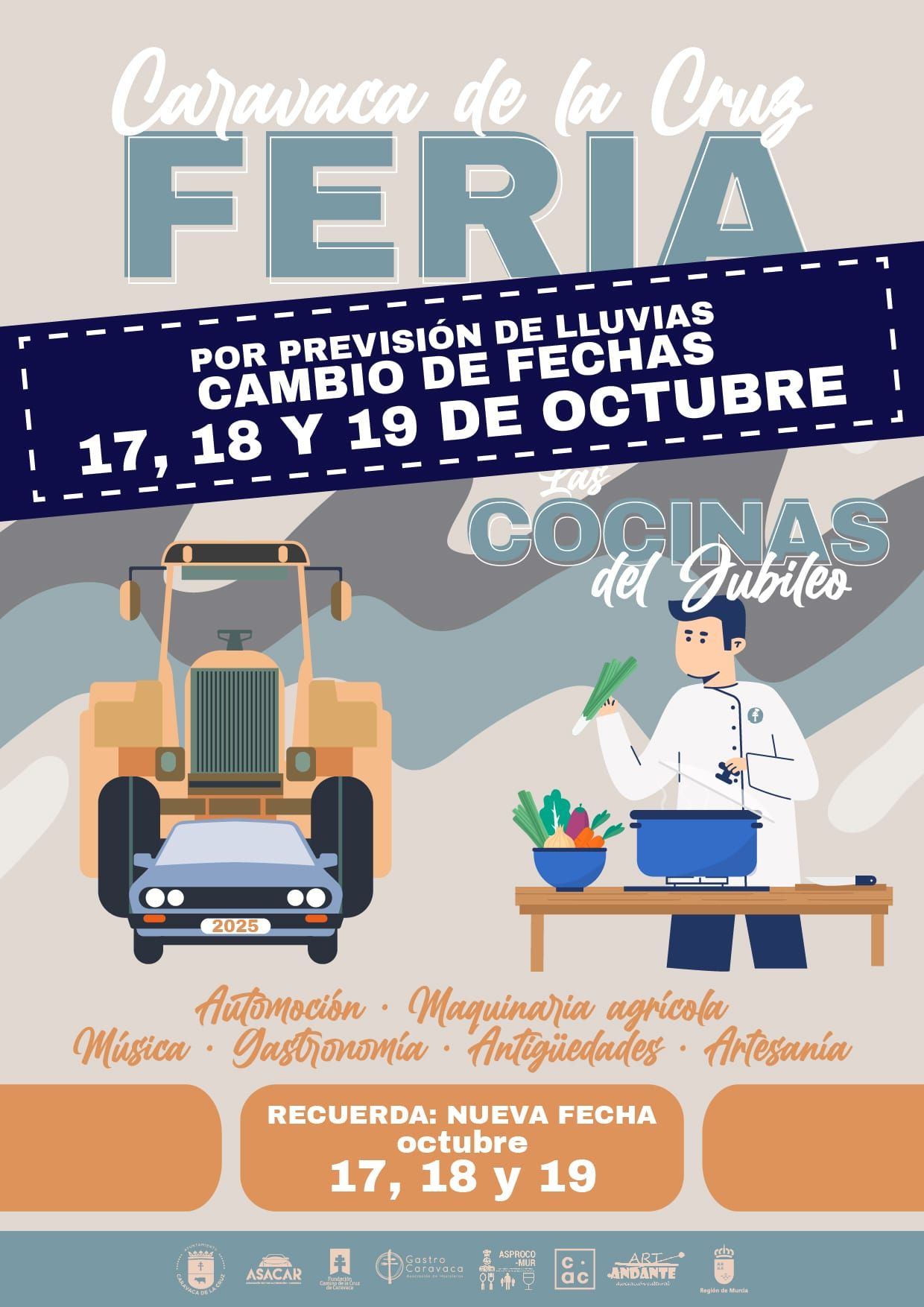 Nuevo cartel con las nuevas fechas