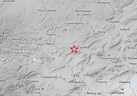 Epicentro del terremoto.