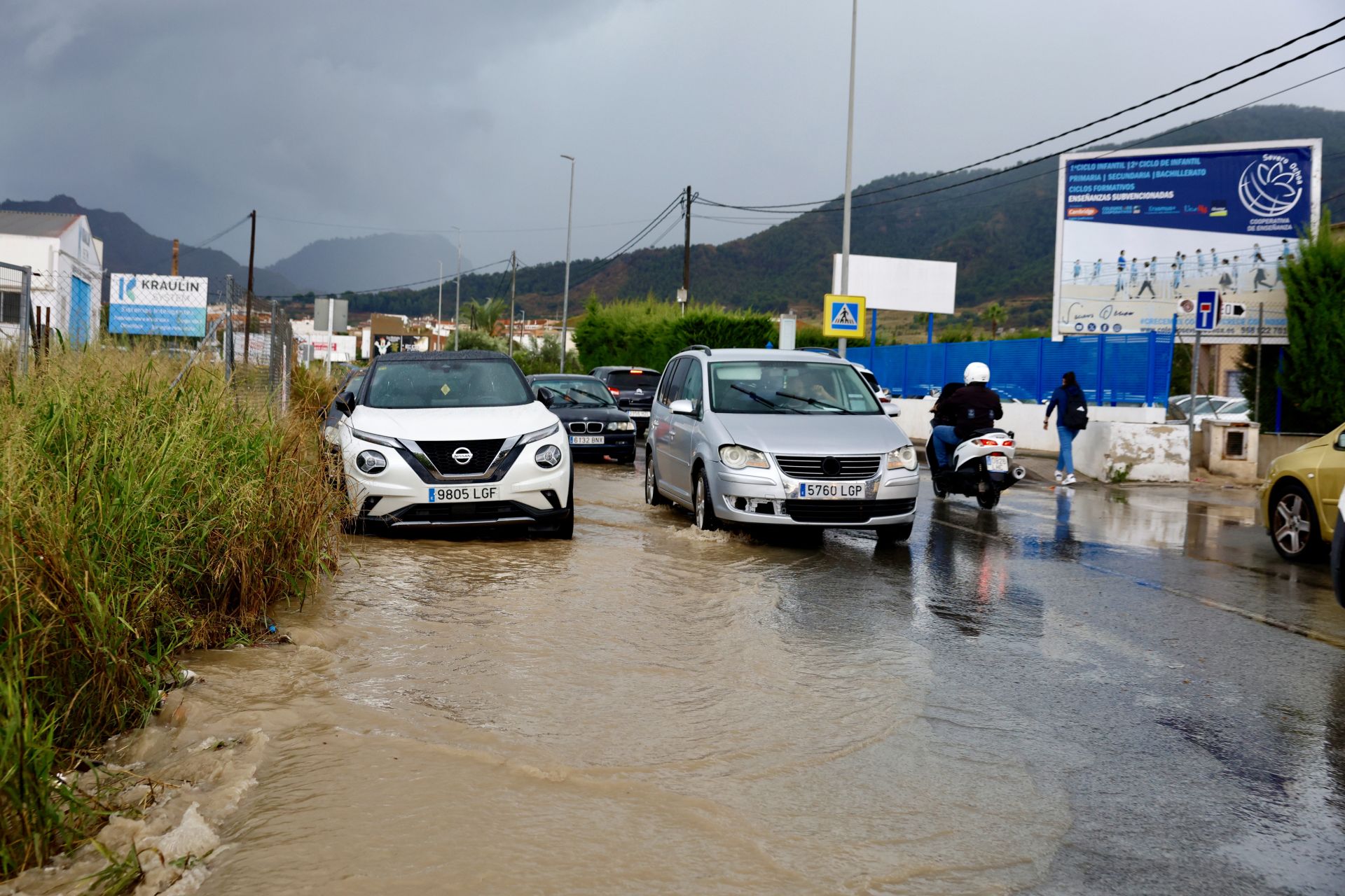 Las imágenes de la tormenta y la lluvia por la dana &#039;Alice&#039; este jueves en la Región de Murcia