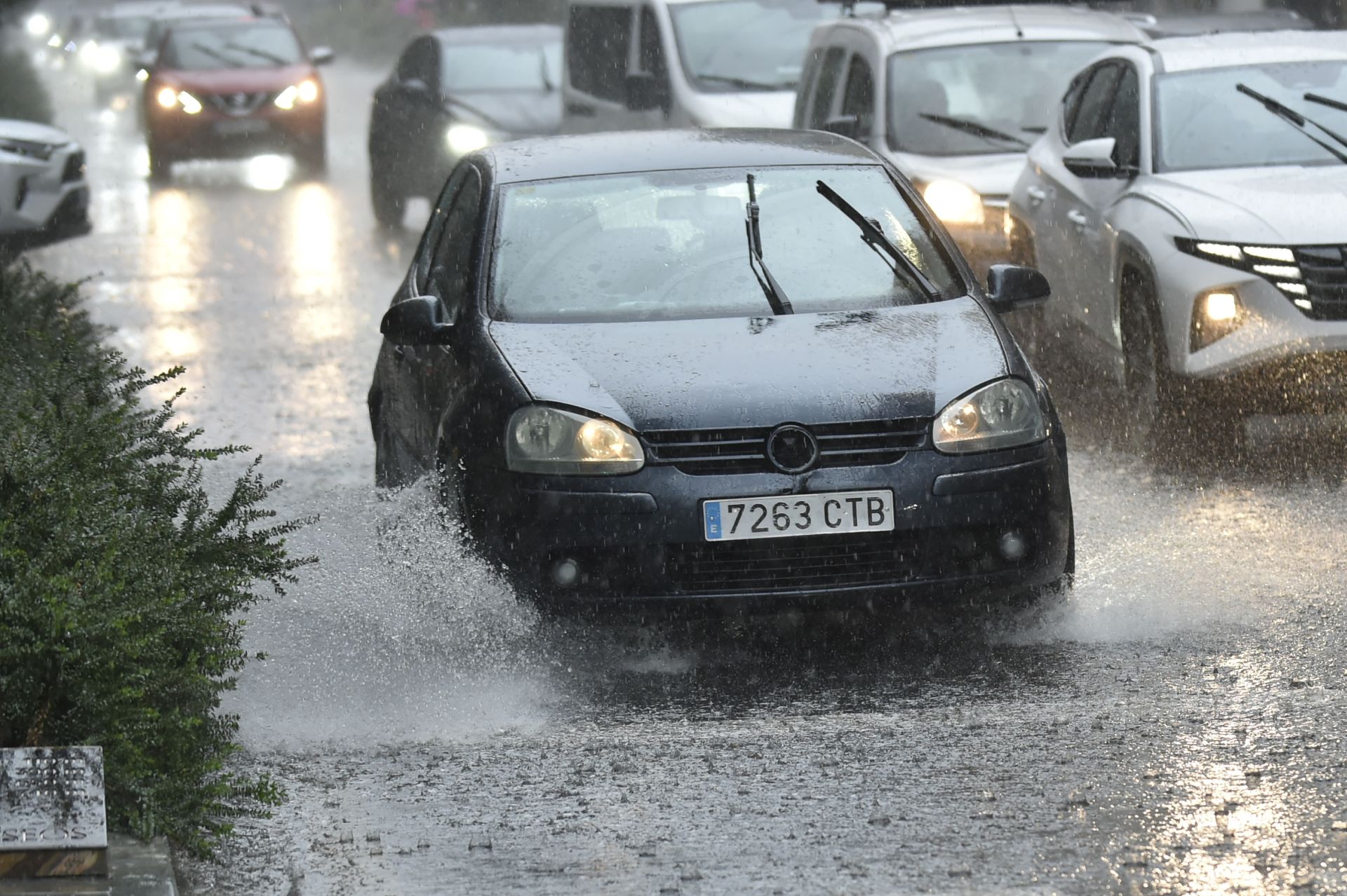 Las imágenes de la tormenta y la lluvia por la dana &#039;Alice&#039; este jueves en la Región de Murcia