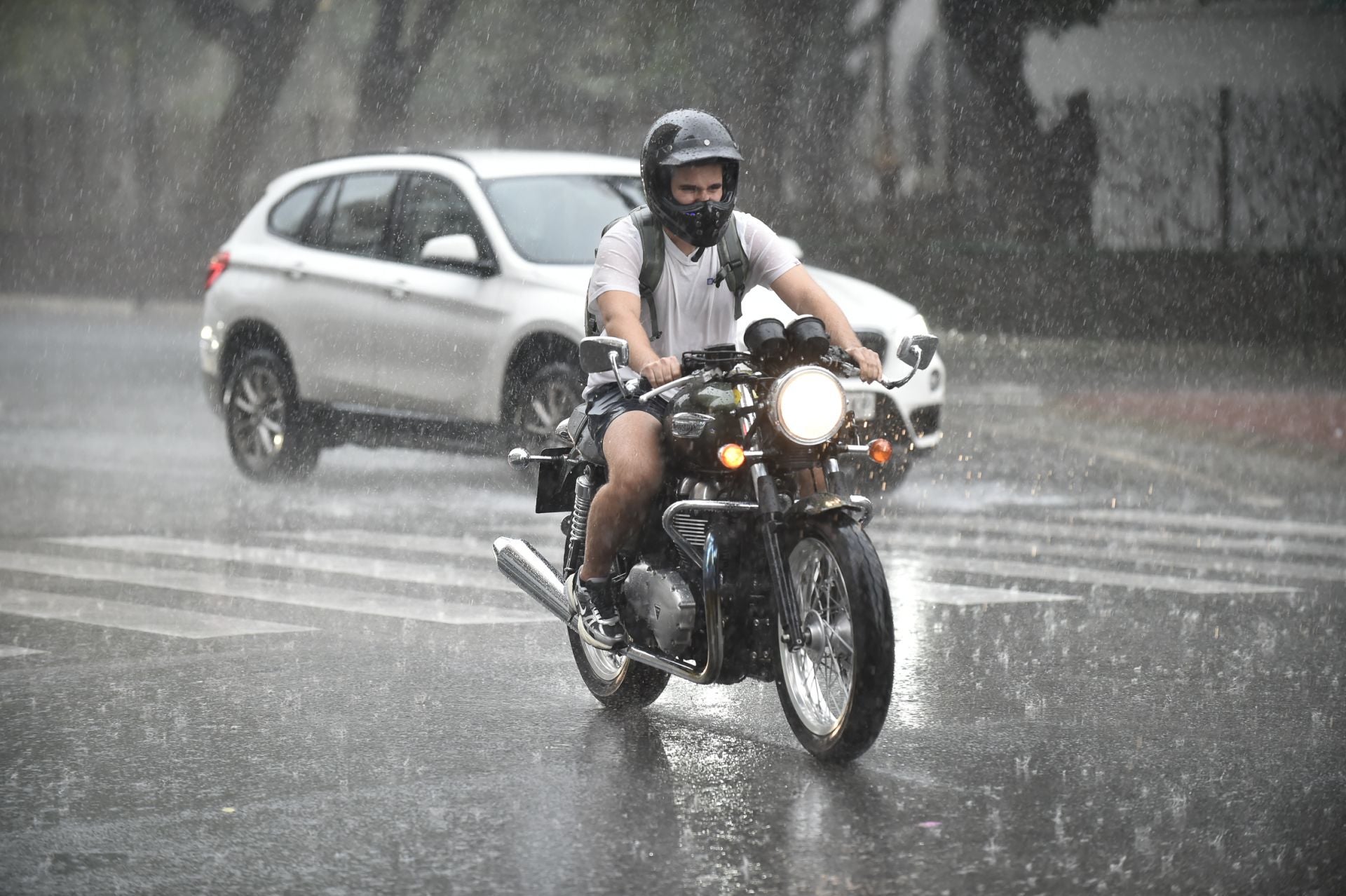 Las imágenes de la tormenta y la lluvia por la dana &#039;Alice&#039; este jueves en la Región de Murcia