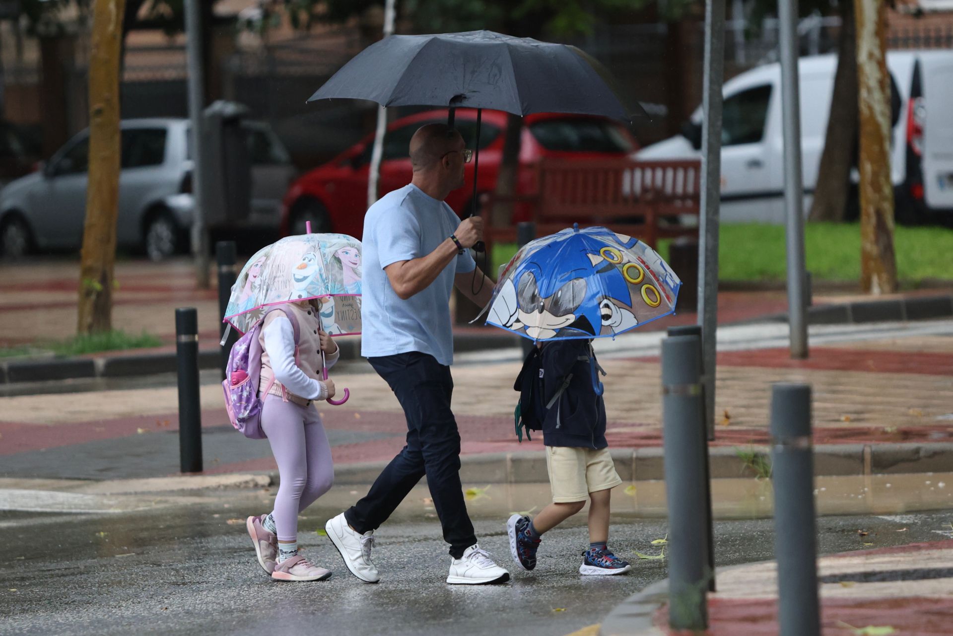 Las imágenes de la tormenta y la lluvia por la dana &#039;Alice&#039; este jueves en la Región de Murcia