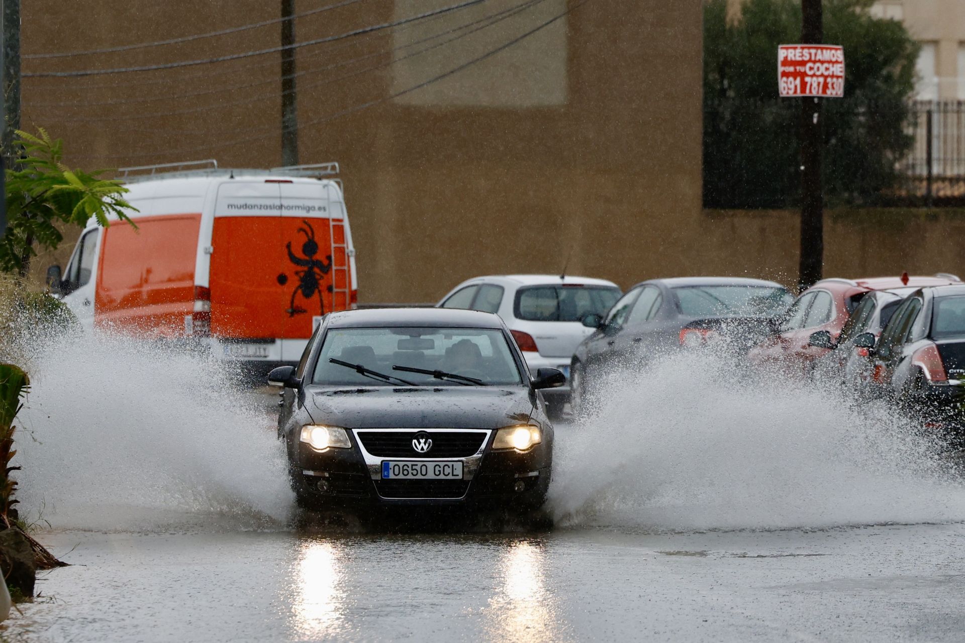 Las imágenes de la tormenta y la lluvia por la dana &#039;Alice&#039; este jueves en la Región de Murcia