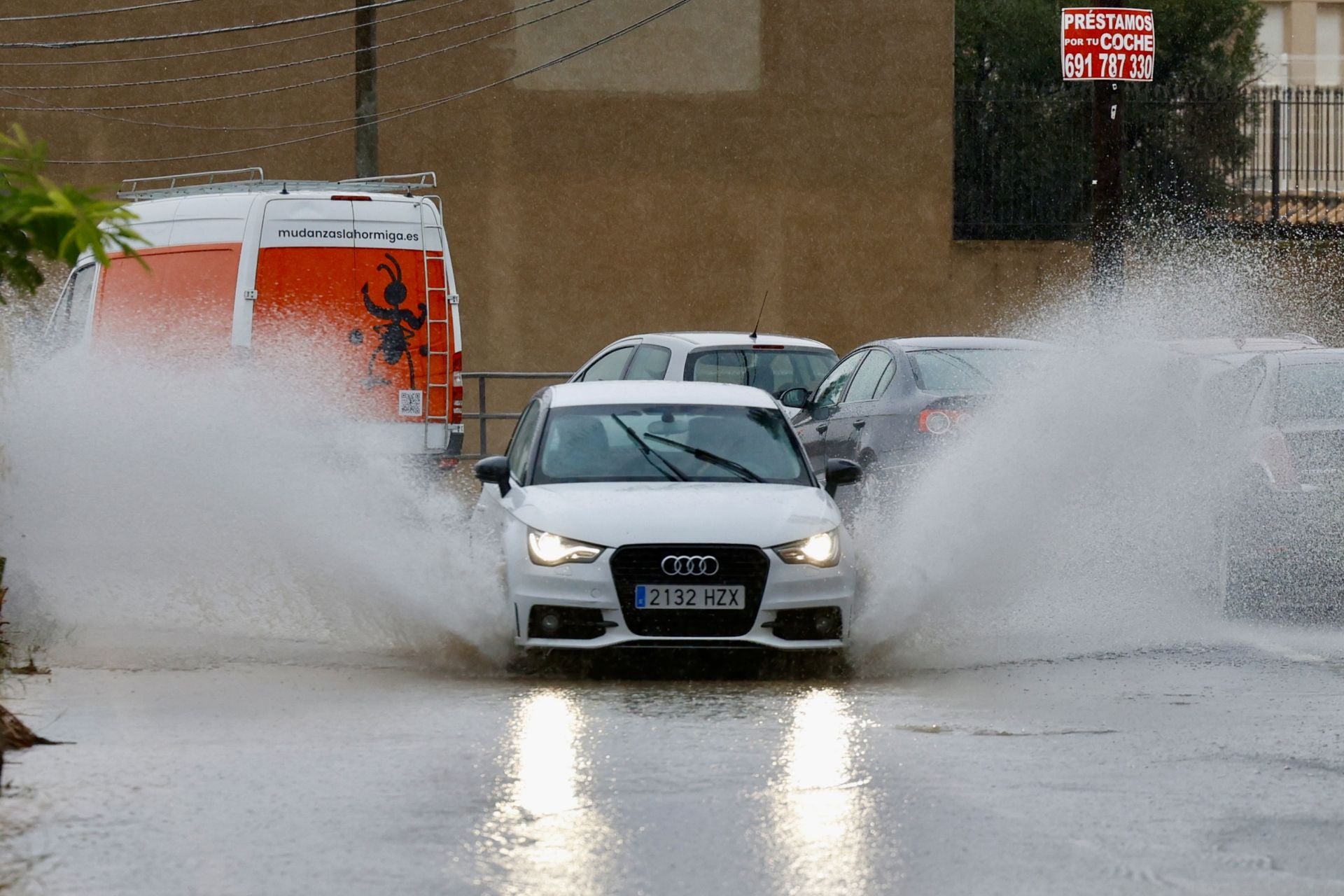 Las imágenes de la tormenta y la lluvia por la dana &#039;Alice&#039; este jueves en la Región de Murcia