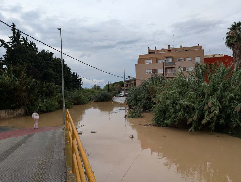 Las imágenes de la tormenta y la lluvia por la dana &#039;Alice&#039; este jueves en la Región de Murcia