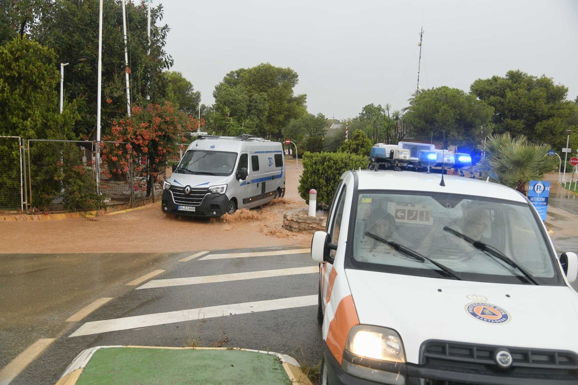 En imágenes, los efectos de la dana en Cartagena