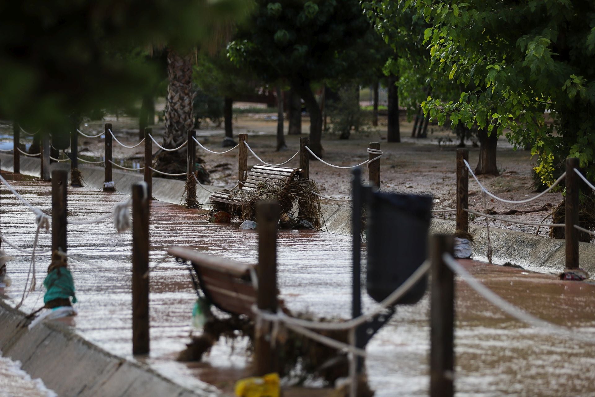 Los efectos del temporal en San Javier, en imágenes