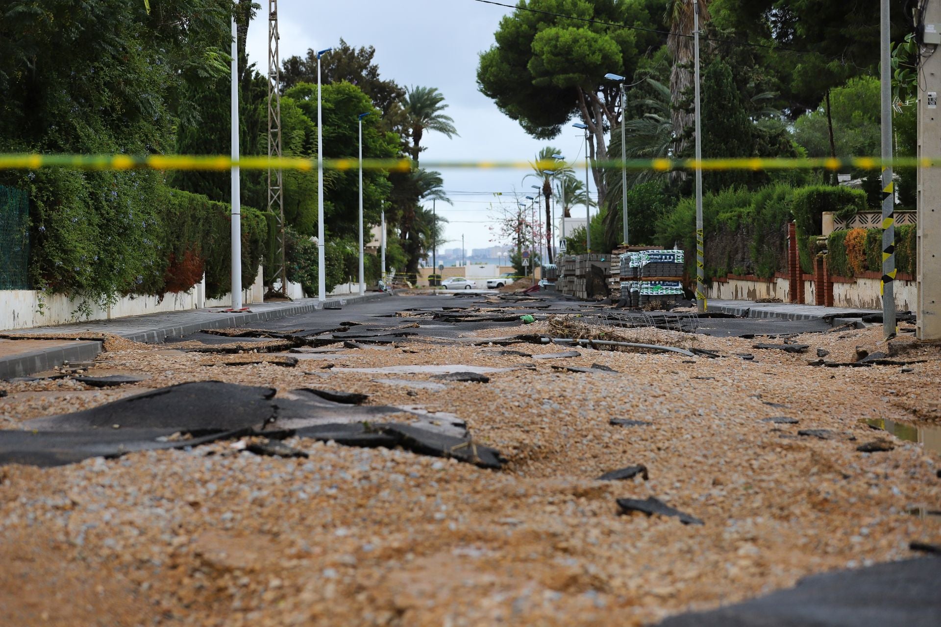Los efectos del temporal en San Javier, en imágenes