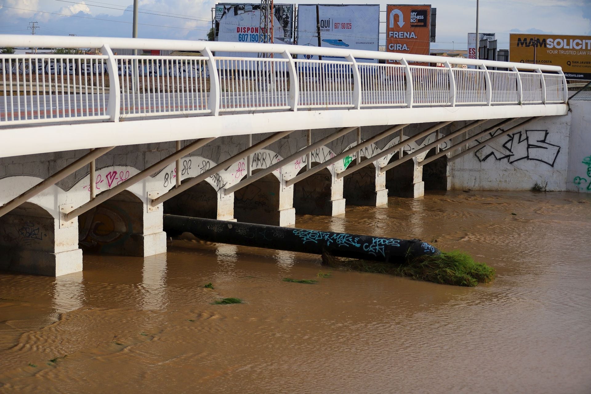 Los efectos del temporal en San Javier, en imágenes