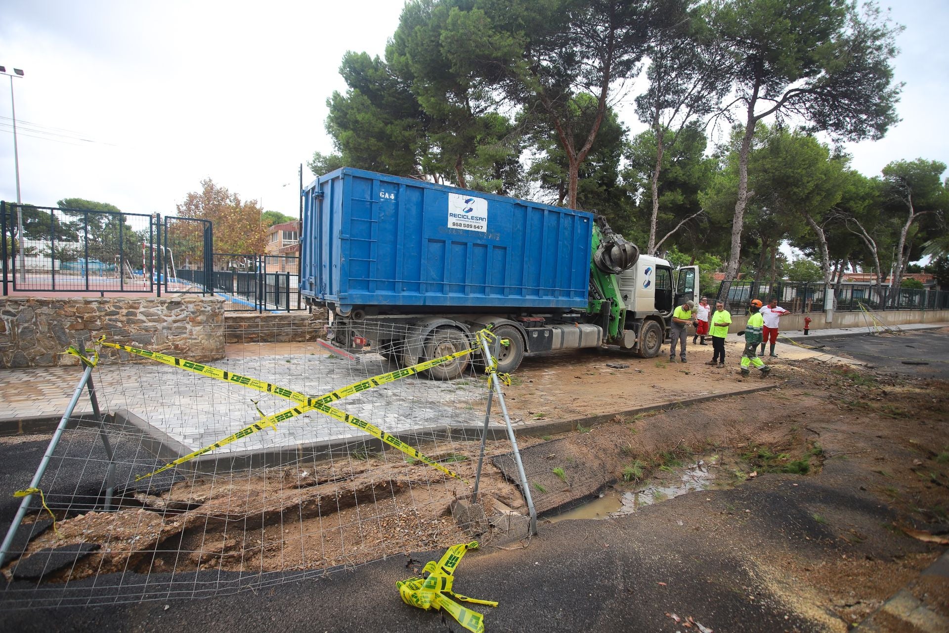 Los efectos del temporal en San Javier, en imágenes