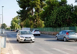 Antigua carretera de Águilas, donde se va a construir un carril bici.