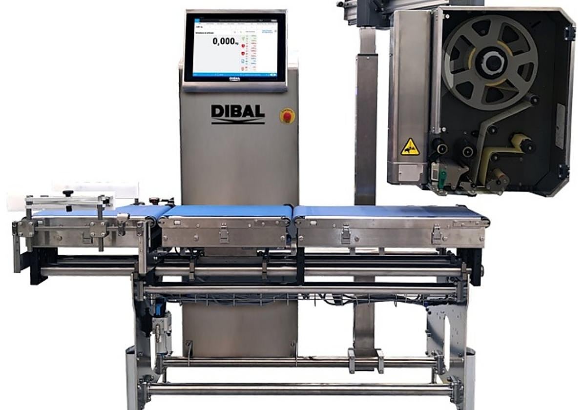 Equipo de pesaje y etiquetado automático.