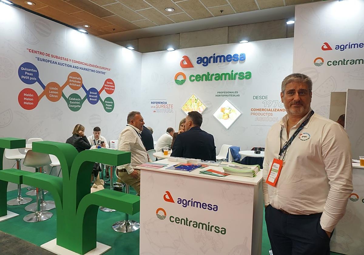 El gerente de Agrimesa-Centramirsa, Silvestre Garre, en Madrid.